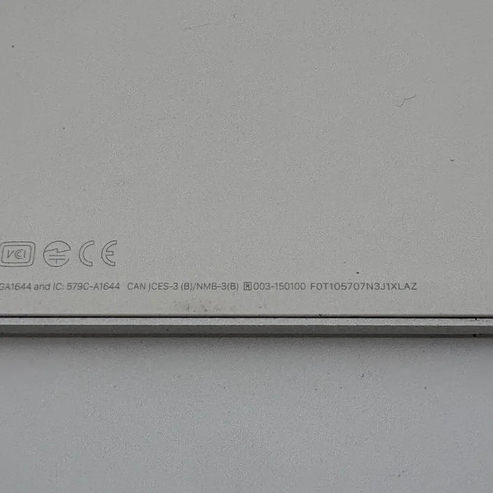 Apple Magic Keyboard A1644 Wireless Bluetooth Keyboard Silver White